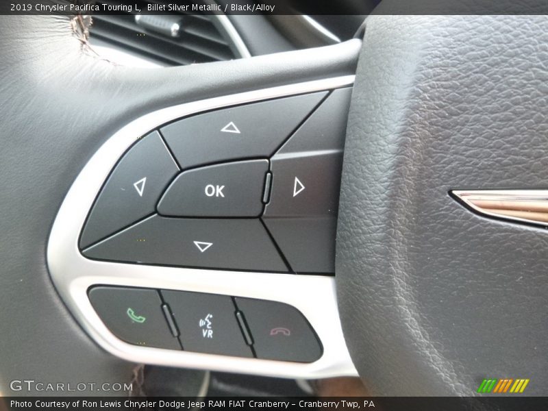 Controls of 2019 Pacifica Touring L