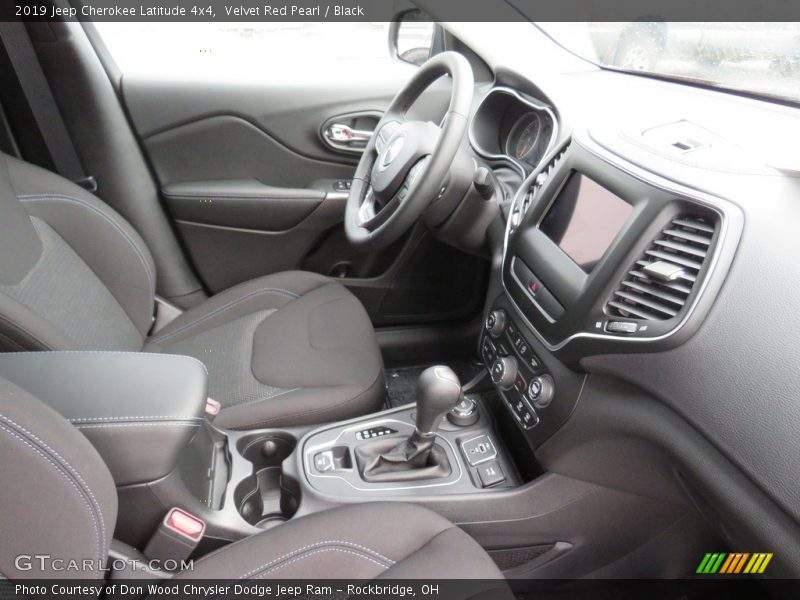 Velvet Red Pearl / Black 2019 Jeep Cherokee Latitude 4x4
