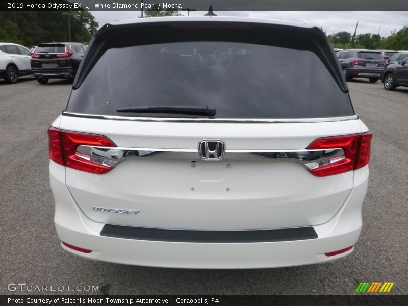 White Diamond Pearl / Mocha 2019 Honda Odyssey EX-L