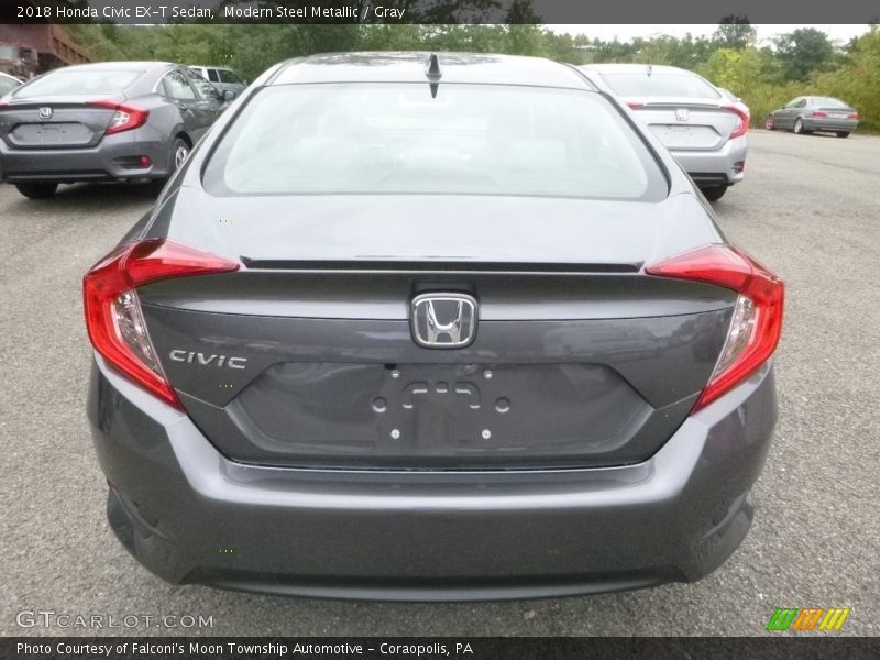 Modern Steel Metallic / Gray 2018 Honda Civic EX-T Sedan