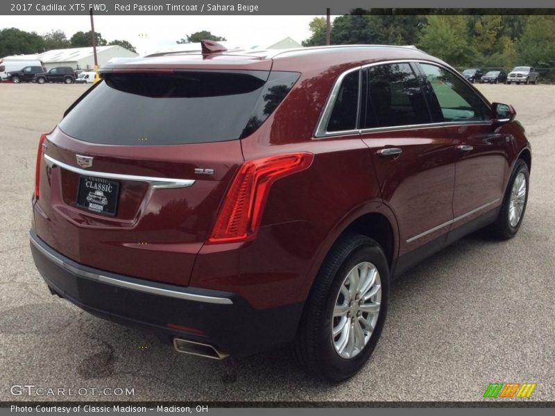 Red Passion Tintcoat / Sahara Beige 2017 Cadillac XT5 FWD