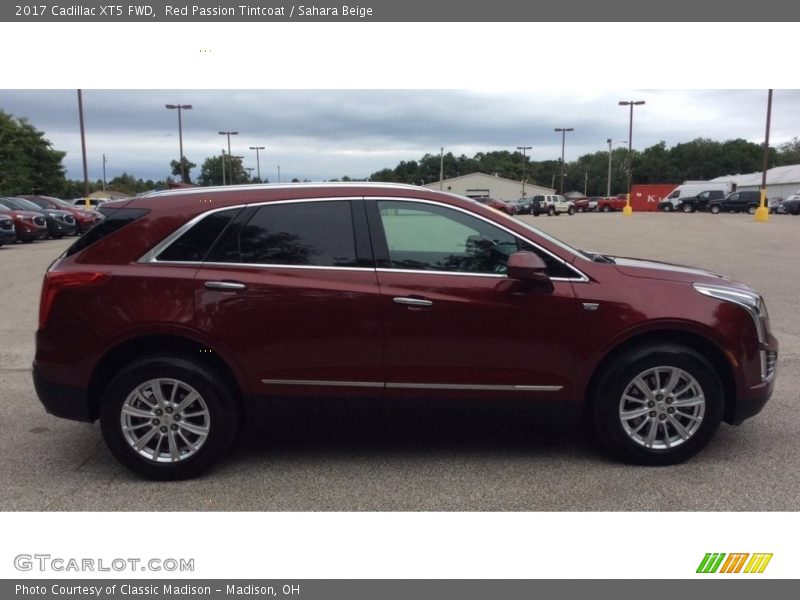 Red Passion Tintcoat / Sahara Beige 2017 Cadillac XT5 FWD