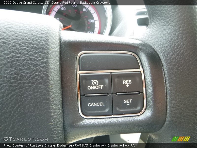 Octane Red Pearl / Black/Light Graystone 2019 Dodge Grand Caravan SE