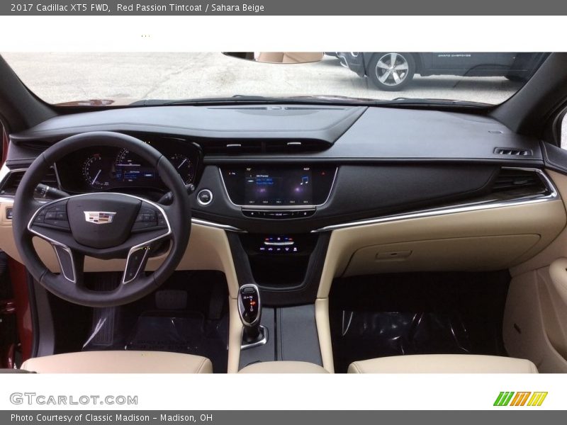 Red Passion Tintcoat / Sahara Beige 2017 Cadillac XT5 FWD