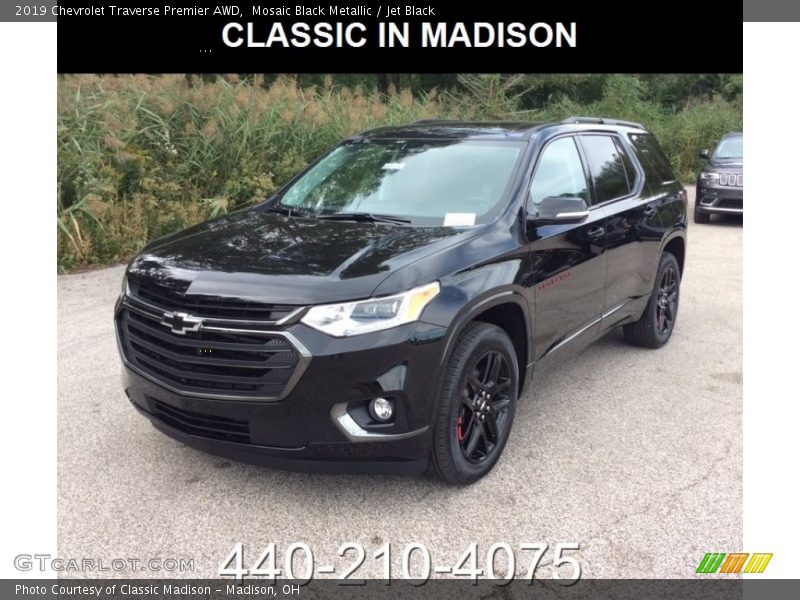 Mosaic Black Metallic / Jet Black 2019 Chevrolet Traverse Premier AWD