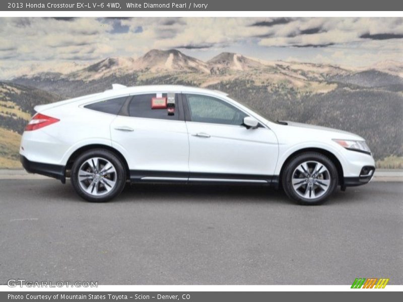White Diamond Pearl / Ivory 2013 Honda Crosstour EX-L V-6 4WD