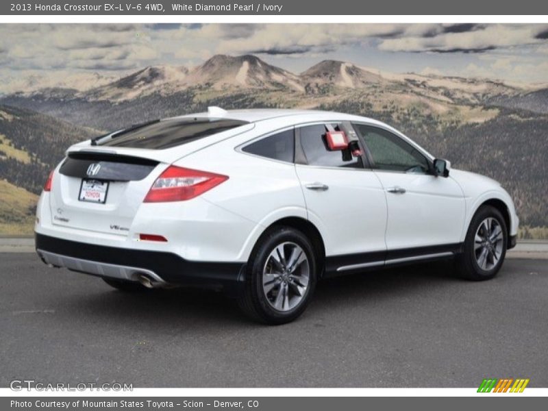 White Diamond Pearl / Ivory 2013 Honda Crosstour EX-L V-6 4WD