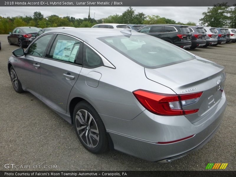 Lunar Silver Metallic / Black 2018 Honda Accord EX-L Hybrid Sedan