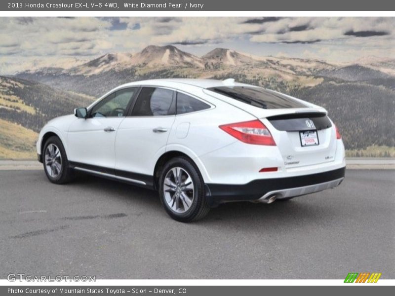 White Diamond Pearl / Ivory 2013 Honda Crosstour EX-L V-6 4WD