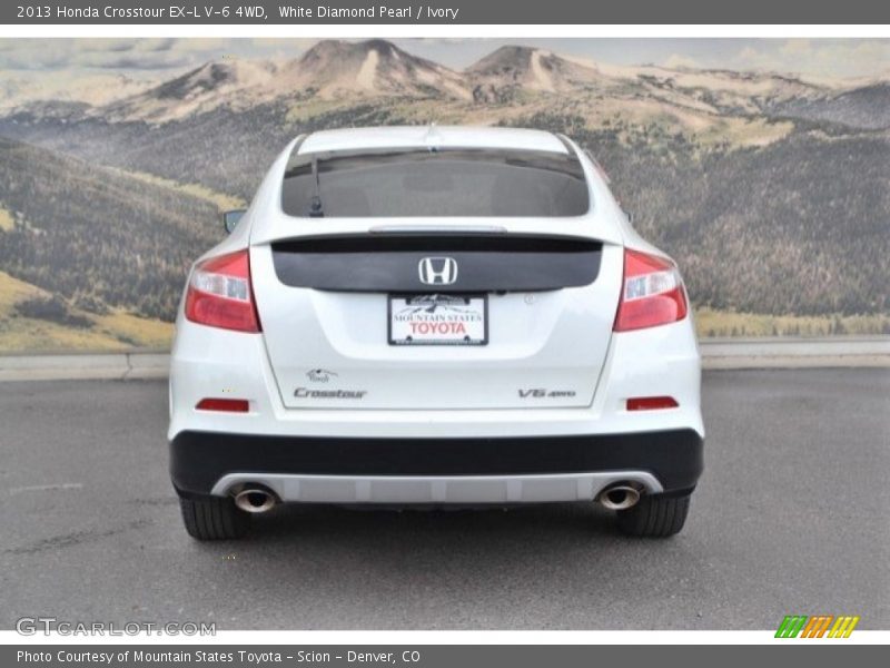 White Diamond Pearl / Ivory 2013 Honda Crosstour EX-L V-6 4WD