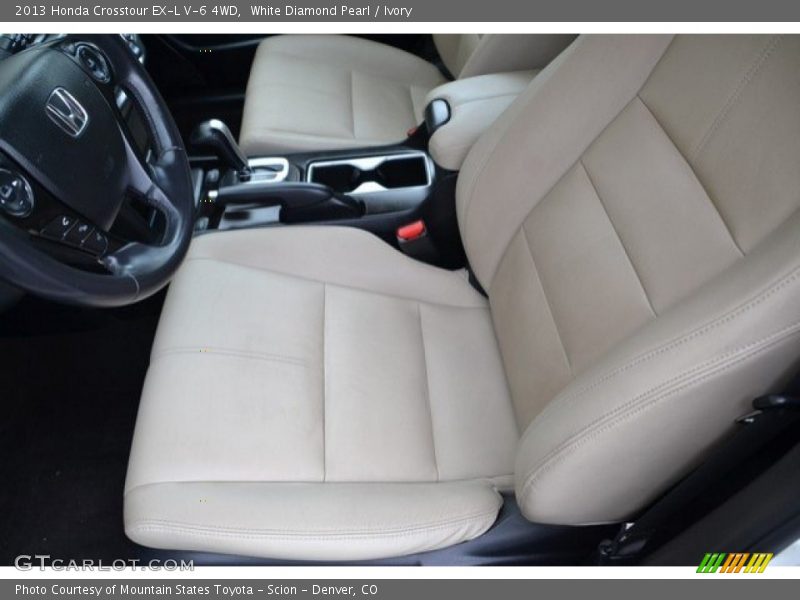 White Diamond Pearl / Ivory 2013 Honda Crosstour EX-L V-6 4WD