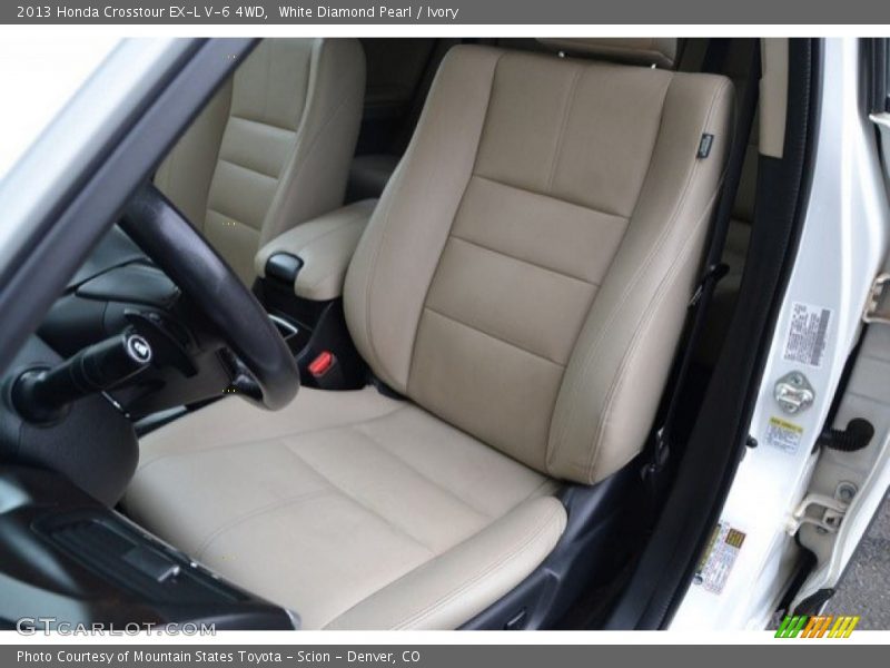 White Diamond Pearl / Ivory 2013 Honda Crosstour EX-L V-6 4WD