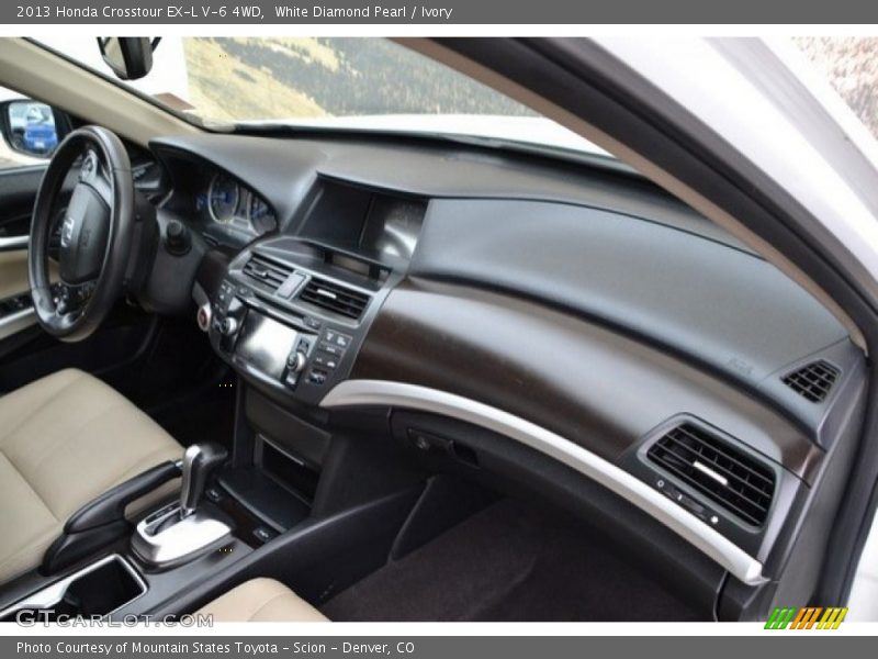 White Diamond Pearl / Ivory 2013 Honda Crosstour EX-L V-6 4WD
