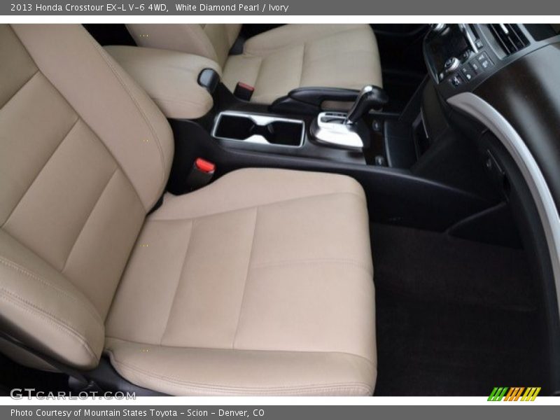 White Diamond Pearl / Ivory 2013 Honda Crosstour EX-L V-6 4WD