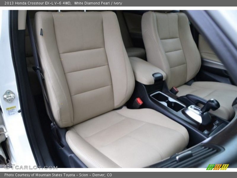 White Diamond Pearl / Ivory 2013 Honda Crosstour EX-L V-6 4WD