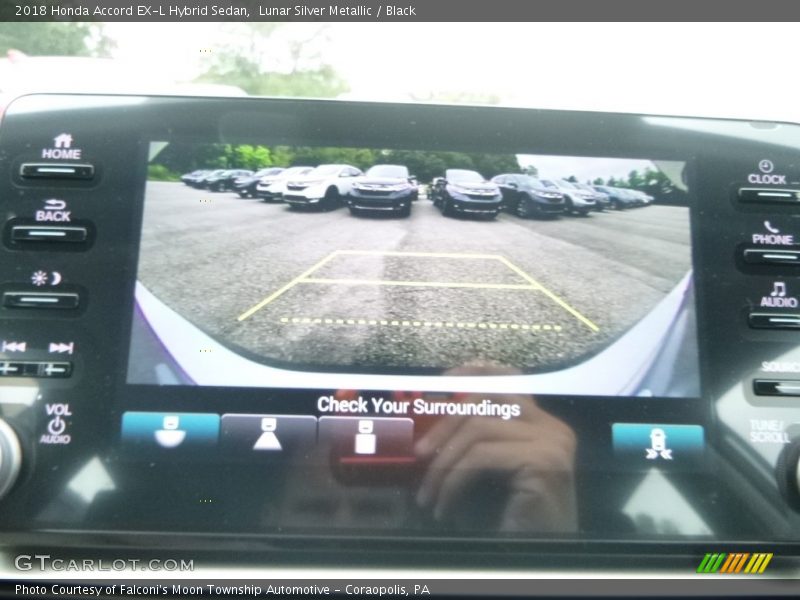 Lunar Silver Metallic / Black 2018 Honda Accord EX-L Hybrid Sedan