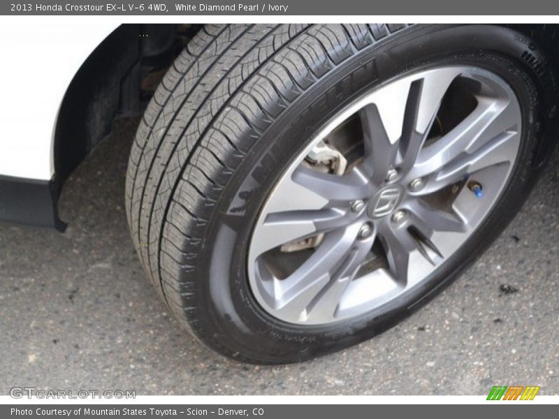 White Diamond Pearl / Ivory 2013 Honda Crosstour EX-L V-6 4WD