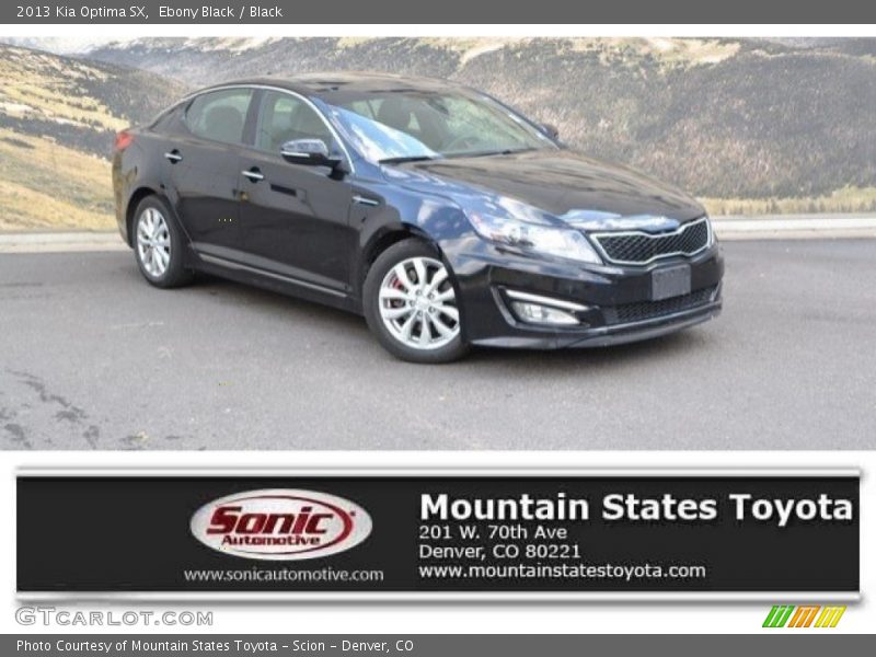 Ebony Black / Black 2013 Kia Optima SX