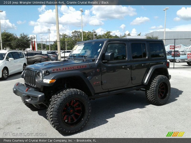 Granite Crystal Metallic / Black 2018 Jeep Wrangler Unlimited Rubicon 4x4