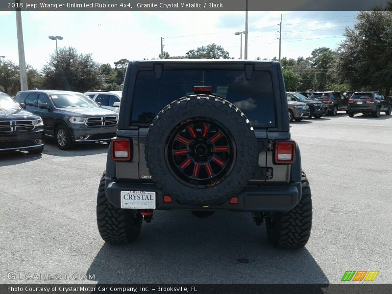 Granite Crystal Metallic / Black 2018 Jeep Wrangler Unlimited Rubicon 4x4