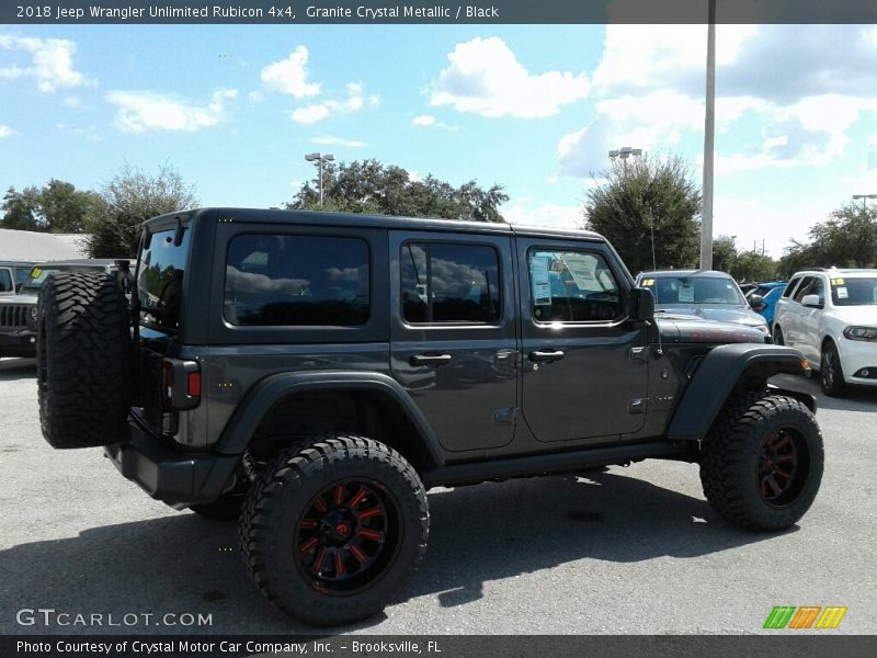 Granite Crystal Metallic / Black 2018 Jeep Wrangler Unlimited Rubicon 4x4