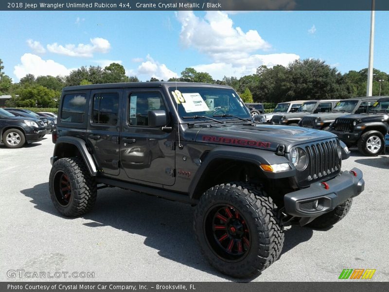 Granite Crystal Metallic / Black 2018 Jeep Wrangler Unlimited Rubicon 4x4