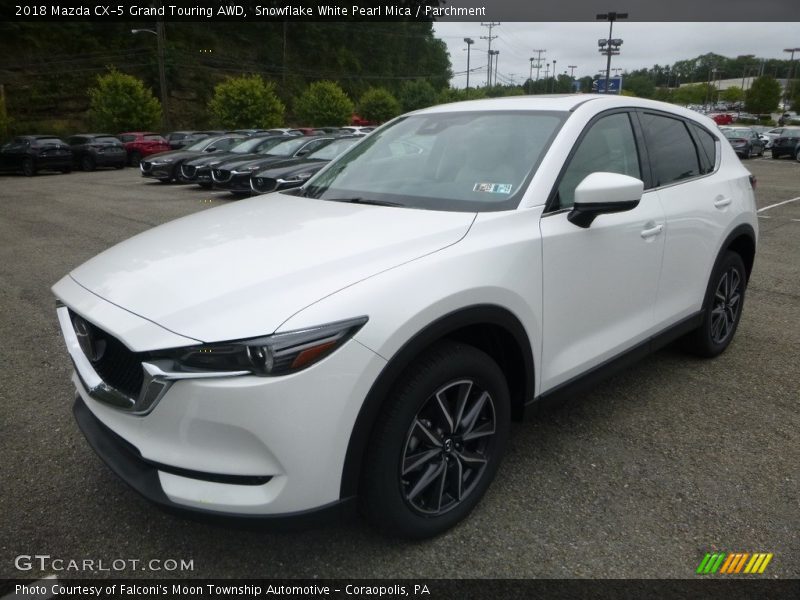 Snowflake White Pearl Mica / Parchment 2018 Mazda CX-5 Grand Touring AWD