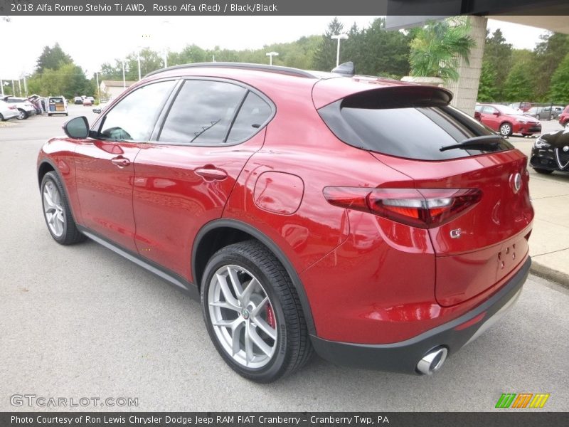 Rosso Alfa (Red) / Black/Black 2018 Alfa Romeo Stelvio Ti AWD
