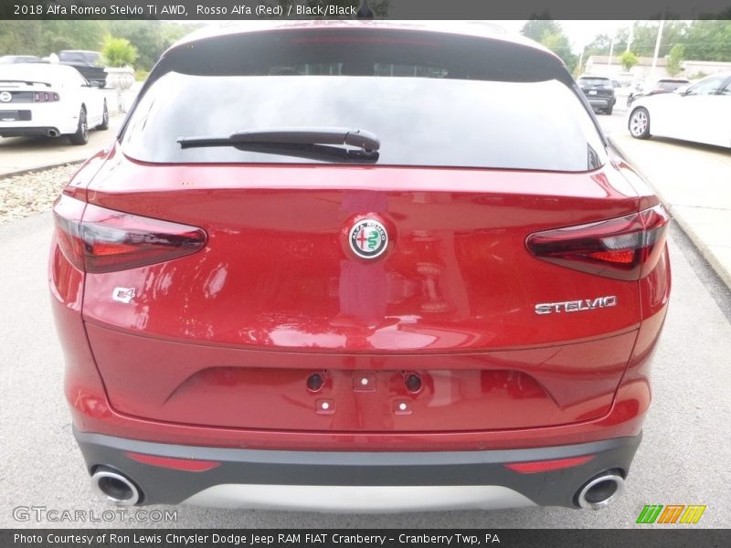 Rosso Alfa (Red) / Black/Black 2018 Alfa Romeo Stelvio Ti AWD