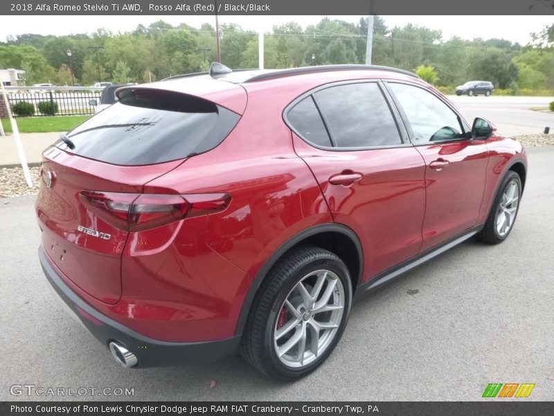 Rosso Alfa (Red) / Black/Black 2018 Alfa Romeo Stelvio Ti AWD