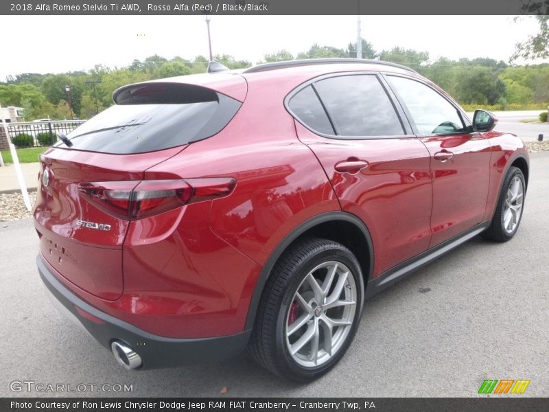 Rosso Alfa (Red) / Black/Black 2018 Alfa Romeo Stelvio Ti AWD