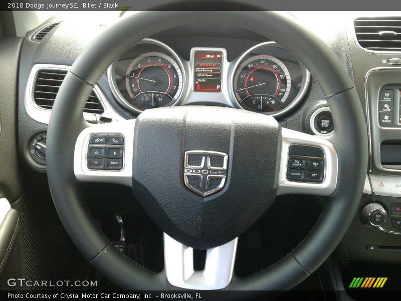 Billet / Black 2018 Dodge Journey SE