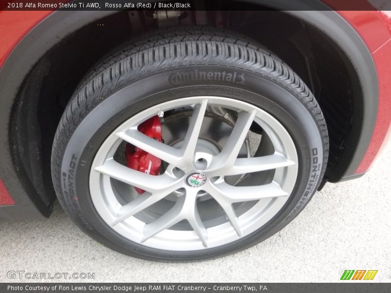 Rosso Alfa (Red) / Black/Black 2018 Alfa Romeo Stelvio Ti AWD