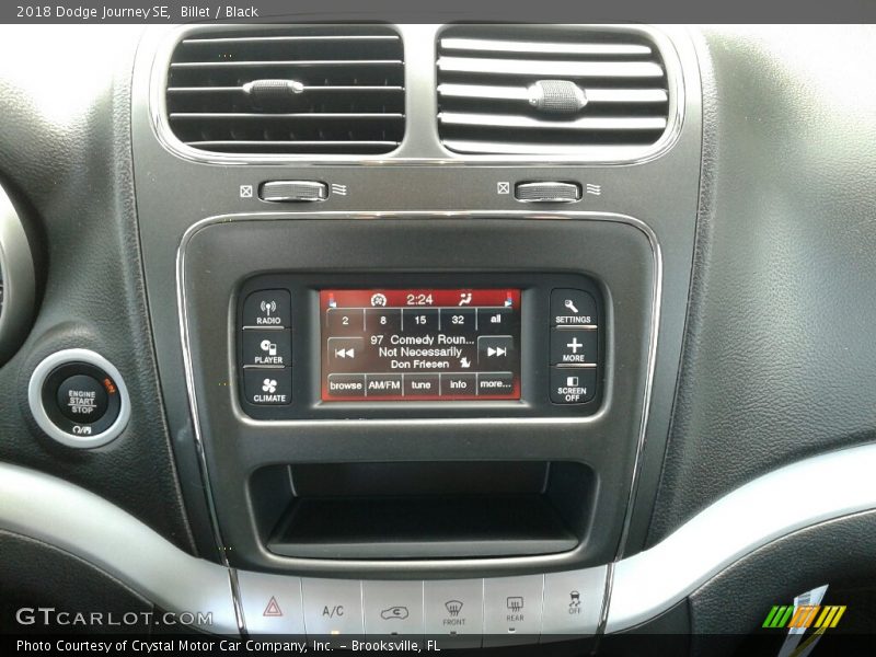 Billet / Black 2018 Dodge Journey SE
