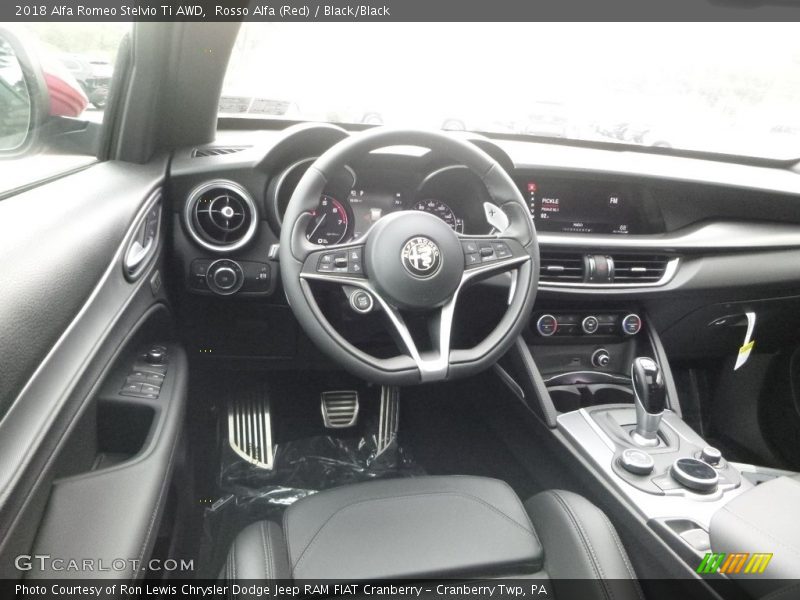 Rosso Alfa (Red) / Black/Black 2018 Alfa Romeo Stelvio Ti AWD