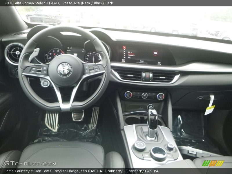 Rosso Alfa (Red) / Black/Black 2018 Alfa Romeo Stelvio Ti AWD