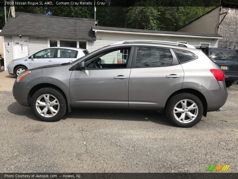 Gotham Gray Metallic / Gray 2008 Nissan Rogue SL AWD