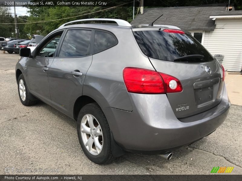 Gotham Gray Metallic / Gray 2008 Nissan Rogue SL AWD