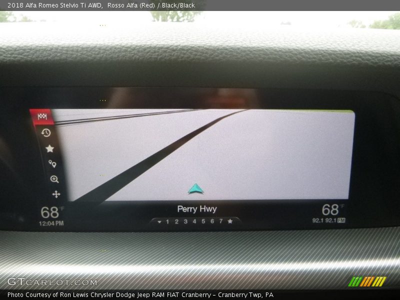 Rosso Alfa (Red) / Black/Black 2018 Alfa Romeo Stelvio Ti AWD