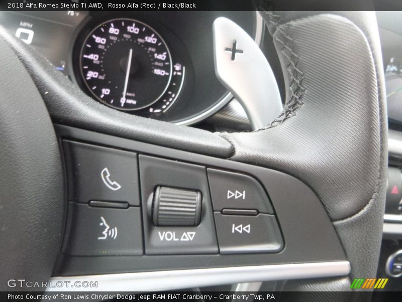 Rosso Alfa (Red) / Black/Black 2018 Alfa Romeo Stelvio Ti AWD