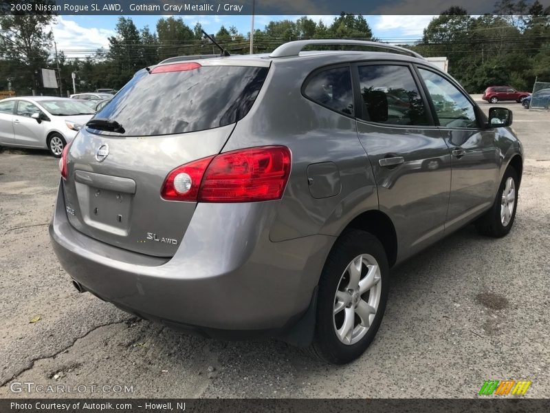 Gotham Gray Metallic / Gray 2008 Nissan Rogue SL AWD