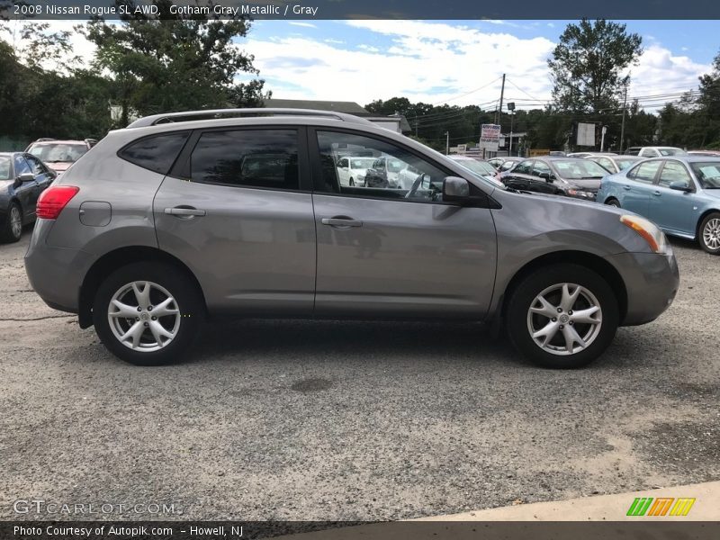 Gotham Gray Metallic / Gray 2008 Nissan Rogue SL AWD
