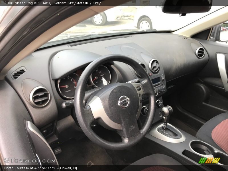 Gotham Gray Metallic / Gray 2008 Nissan Rogue SL AWD