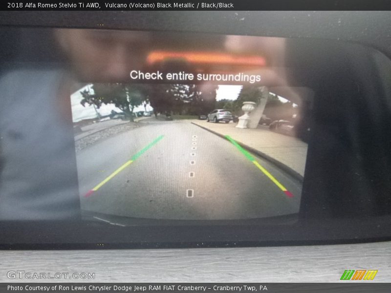 Vulcano (Volcano) Black Metallic / Black/Black 2018 Alfa Romeo Stelvio Ti AWD