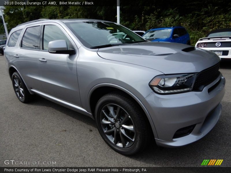 Billet Metallic / Black 2018 Dodge Durango GT AWD