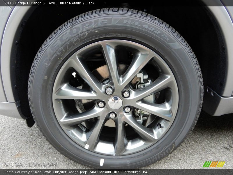 Billet Metallic / Black 2018 Dodge Durango GT AWD