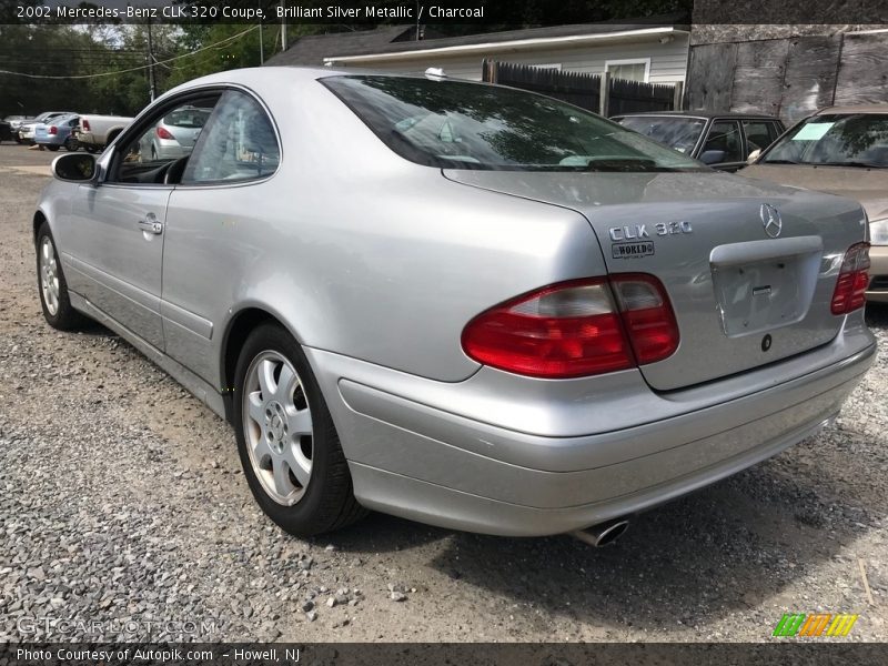 Brilliant Silver Metallic / Charcoal 2002 Mercedes-Benz CLK 320 Coupe