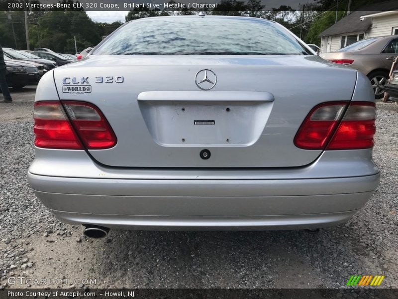 Brilliant Silver Metallic / Charcoal 2002 Mercedes-Benz CLK 320 Coupe