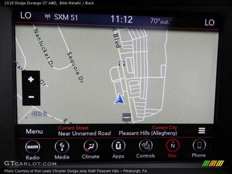 Billet Metallic / Black 2018 Dodge Durango GT AWD