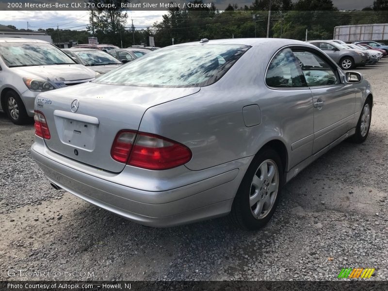 Brilliant Silver Metallic / Charcoal 2002 Mercedes-Benz CLK 320 Coupe
